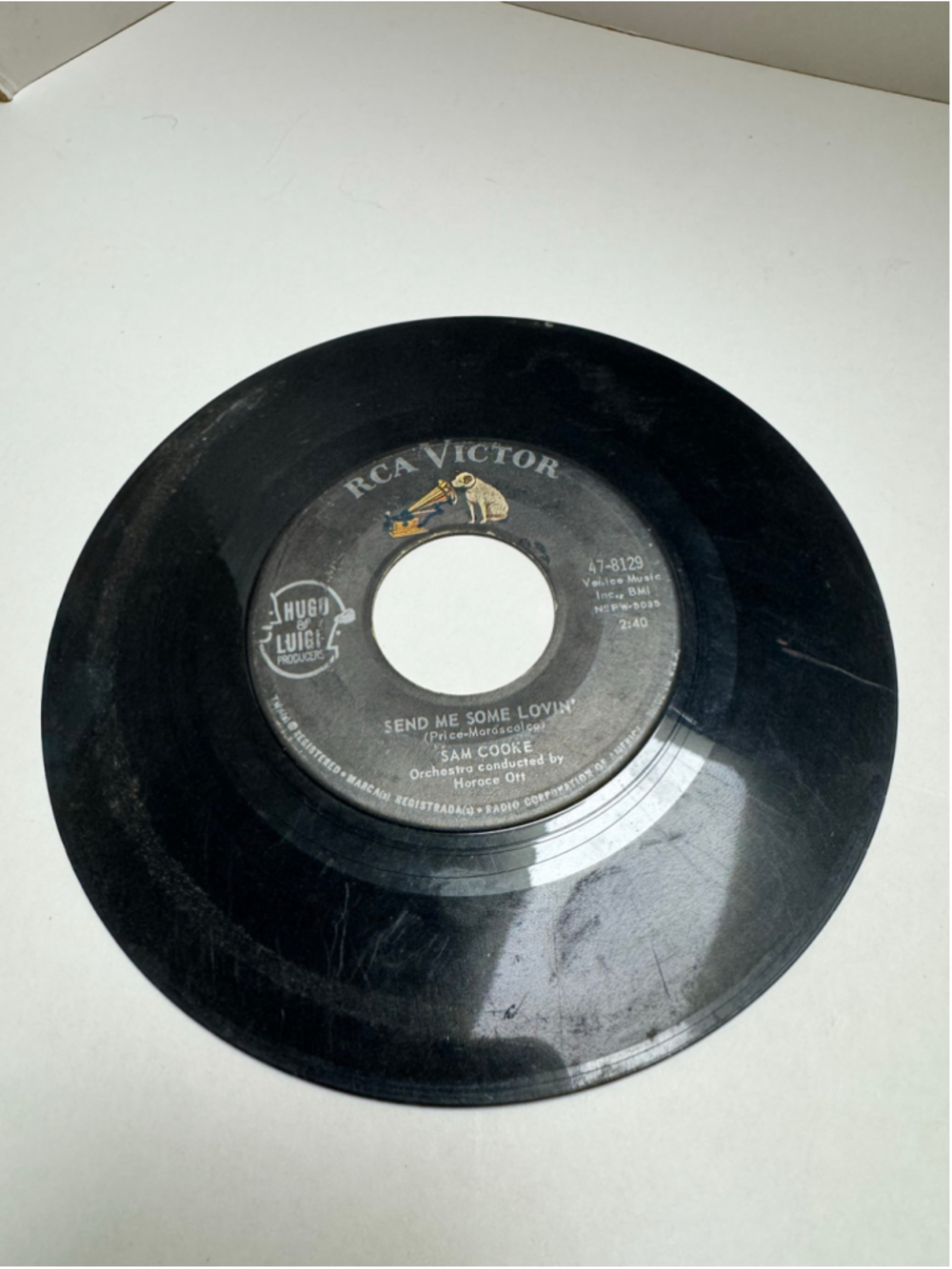 1963 Sam Cooke RCA Victor Vinyl Record 45 RPM Send Me Some Lovin' 7”